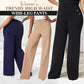 👖Three Lengths Available🔥High Stretch Tummy Control Button Wide Leg Trousers