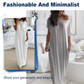 💃Last Day Special Discount❤️🥰Women's Summer Casual Loose Solid Color Short-Sleeve Long Dress