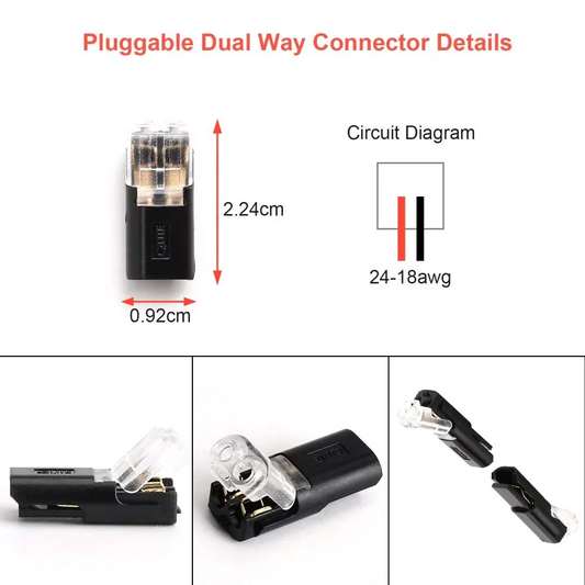 🏆Double-wire Plug-in Connector With Locking Buckle🔩🔒Limited-time big sale🔥Get 10 extra items with every order