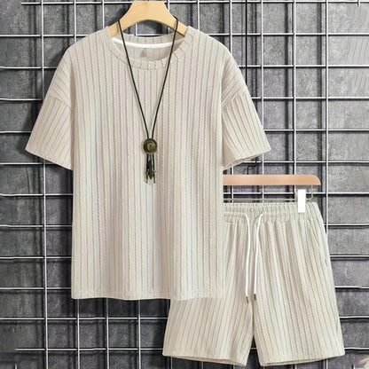 👕 LIMITED-TIME 50% OFF! ✨ Men’s Summer Drop Shoulder Set – Street Style, Drawstring Shorts, Relaxed Fit 🏙️