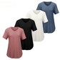 🌸Breathable Soft Comfort🌿Women's Casual V-Neck Short Sleeve T-Shirt✨