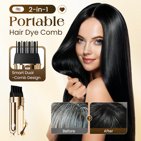 💗LAST DAY SALE 60% OFF⚡50K+ SOLD💕2-in-1 Convenient Hair Dye Comb For Gray Hair
