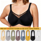 ⏳LAST WEEK SALE -ONLY £9.99!🖤💐Women's Elegant Sheer Full Coverage Plus Size Bra