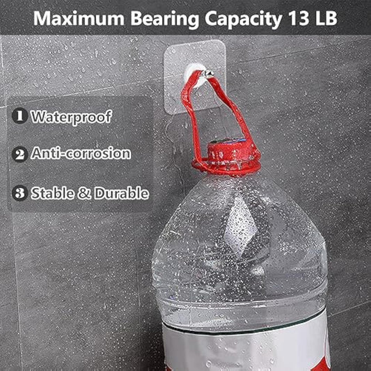 🛠️ BUY 2 GET 1 FREE! 🔩 Shock & Screw-Free Self-Adhesive Hook – Strong Hold, No Wall Damage & Holds Up to 2kg 🧱