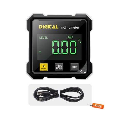 📐 50% OFF | 4-Side Magnetic Digital Angle Gauge – Dual Laser & Auto-Rotate Display