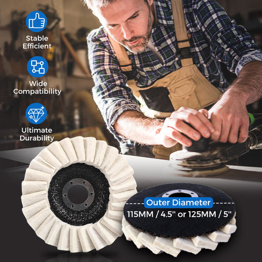⚙️ 50% OFF NOW!  🔥 Wool Felt Flap Polishing Disc – High-Performance, Fine Polishing & Long-Lasting Use ✨