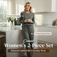 🔥LAST DAY 50% OFF✨Women's Crew Neck Top & Drawstring Pants Set