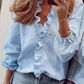 👚 50% OFF NOW! 🌸 Women's Ruffled Lantern Sleeve Shirt – Sweet, Loose Fit & Versatile (S–XL) 🍃