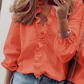 👚 50% OFF NOW! 🌸 Women's Ruffled Lantern Sleeve Shirt – Sweet, Loose Fit & Versatile (S–XL) 🍃