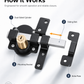 ⏳🔥LIMITED-TIME 50% OFF! ⏰Heavy-Duty Long Throw Gate Lock – Dual-Sided Key, 5 Keys Included 🏡🔒