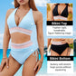🔥Special Price £14.99!!💥50K+ SOLD!-👙High Waisted Tummy Control Color Block Bikini Sets