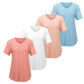 🌸Breathable Soft Comfort🌿Women's Casual V-Neck Short Sleeve T-Shirt✨