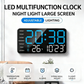 📢📢49% OFF!! ⏰Multifunctional decorative LED digital wall clock, the limitless digital clock for the modern Norwegian home
