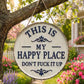 💰 £ 9.9 Super Limited Time! 🚪 “This Is My Happy Place” Door Sign – Happy Vibes Only  🏡