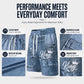 Pre-order🎉 2026 Sale — Over 33,000 Sold! 👕 Men's Casual Faux Denim Print T-Shirt Shorts Set 🧢