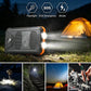 ⚡Portable Solar Power Bank, Solar Powered Charger with Dual LED Flashlights, Power Bank for Travel, Camping