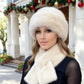 🔥Fluffy Fur Bucket Hat Warm Winter Hat + Free Matching Scarf (Only 29 Left)⏰
