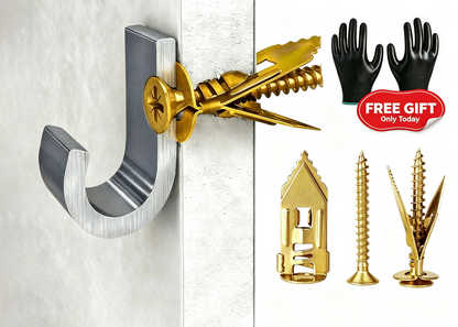 🔩50% OFF NOW! Self-Drilling Drywall Anchor Screws – 30kg Load Capacity No Wall Damage Anchor Kit, Tool-Free 30s Quick Install Wall Anchors for Home Hanging & Furniture Mounting