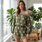 🔥While Supplies Last 50% OFF!🎉 Bohemian Off-Shoulder Printed Jumpsuit Set