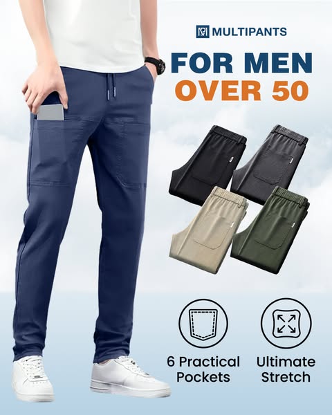 🔥NEW YEAR SALE £19.99!!⚡50K+ SOLD!🔥MultiPants – High Stretch Multi-pocket Durable Cargo Pants