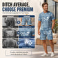 Pre-order🎉 2026 Sale — Over 33,000 Sold! 👕 Men's Casual Faux Denim Print T-Shirt Shorts Set 🧢