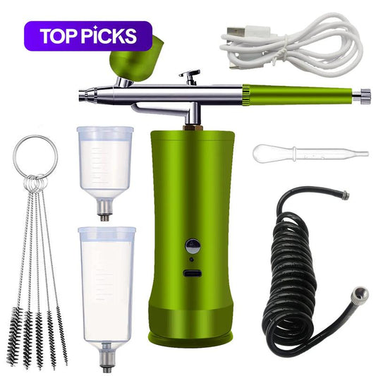 📢📢50% OFF !! ⏰🎨 Three pressure settings + wireless freedom! Professional-grade airbrush for DIY, modeling, and makeup—all in one device! ✨