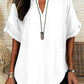 🌸Spring Sale 40% OFF👕Fashion Loose Solid Color Short Sleeve Top