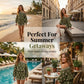 🔥While Supplies Last 50% OFF!🎉 Bohemian Off-Shoulder Printed Jumpsuit Set