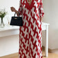 🌸Early Spring Sale 50% OFF!🔥 Casual Chic Maxi Dress – V-Neck, Mid-Length Sleeves, Perfect for Every Day ✨