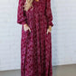 📢📢50% OFF !!!⏰ Women’s Floral Rayon Smocked-Waist Lined Maxi Dress – Flattering Fit, Lightweight Fabric & Elegant Boho Style 💃