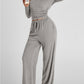 🔥LAST DAY 50% OFF👚👖2026 Women's Casual Wear Long-Sleeved Loose-Fit Trouser Set 💕