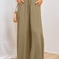 👖 50% OFF NOW! ✨ Solid-Color Wide-Leg High-Waisted Pants – Cotton Blend, Loose Fit & Adjustable Drawstring 🌿