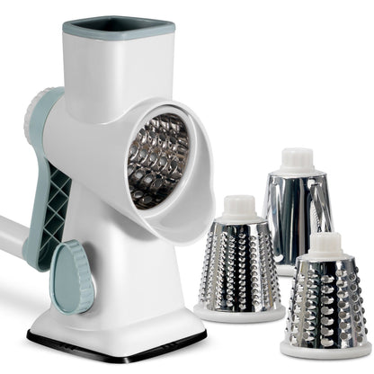 🚨BIG DISCOUNT!🔥3 in 1 Rotary Cheese Grater Vegetable Slicer