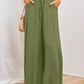 👖 50% OFF NOW! ✨ Solid-Color Wide-Leg High-Waisted Pants – Cotton Blend, Loose Fit & Adjustable Drawstring 🌿