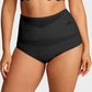 🌸  Special Price £14.99 ! 🔥Buy 1 Get 1 Free🎁Plus-Size High-Waist Cross Tummy Control Panties