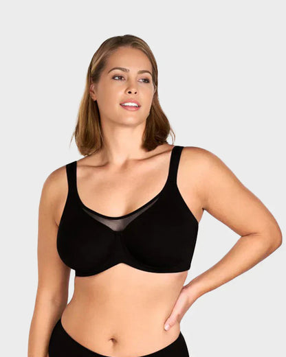 ⏳LAST WEEK SALE -ONLY £9.99!🖤💐Women's Elegant Sheer Full Coverage Plus Size Bra
