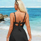 🏖️Summer Hot Sale - ONLY ￡17.98!!⚡50K+ SOLD!🌞🌊Deep V Knot Detail Skirted Swimsuit