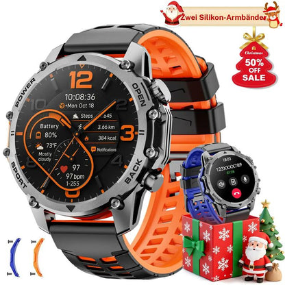 🔥⌚1.52" HD smartwatch for men – Phone calls and music control – Multiple sports modes – IP68 waterproof – Long battery life – Fitness watch for Android and iPhone