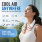 🌀 LIMITED-TIME 50% OFF! 💥 360° Rotating Neck Fan – Ultra Quiet, 3 Speeds, Hands-Free, Long Battery ✨