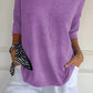 💎 60% OFF! 💎 Solid Color Knitted V-Neck Top – Minimalist Elegance, Breathable Comfort & Timeless Style 🥰👚