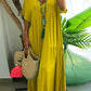 🌺Hot Sale 50% OFF⏳Women’s Casual Long Dress with Short Sleeves