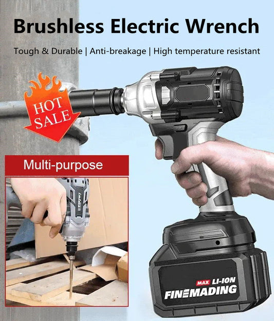 🔧 40% OFF NOW! ⚡ Brushless Electric Wrench – Ultimate Power, Precision Control & Perfect for Professional & DIY Use 🛠️