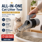 📢📢50% OFF !! ⏰ Self-Cleaning Litter Scoop with Waste Bin – Easy One-Handed Use 🧹🗑️ 【Don‘t Miss Out】