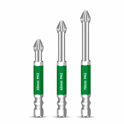 📢 50% OFF!🔥✨Magnetic Phillips Bit Set – Anti-Slip Grip & Impact Resistance for DIY & Repairs