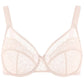 💜Mermaid Scales Sexy Lace Plus Size Unlined Underwire Non-padded Full Coverage Minimizer Bra with Back Smoothingfor Women Large Bust