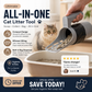 📢📢50% OFF !! ⏰ Self-Cleaning Litter Scoop with Waste Bin – Easy One-Handed Use 🧹🗑️ 【Don‘t Miss Out】
