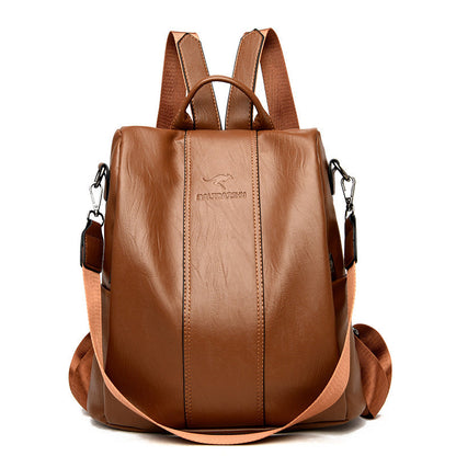 🎒 LIMITED-TIME 50% OFF! ✨ Ladies' Large Capacity Backpack – Stylish, PU Leather, User-Friendly 👜