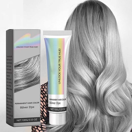🎁 BUY 2 GET 1 FREE! ✨ 2-in-1 Natural Essence Silver Hair Dye - Plant-Based Formula with Nourishing Extracts for Damage-Free Color & Shine 🌿💦
