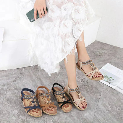 💎50% OFF! 💎 Bohemian Orthopedic Sandals – Arch Support, Non-Slip Sole & Barefoot Comfort for All-Day Wear 🌈👣