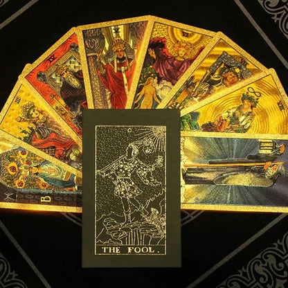 🔮40% OFF NOW! ✨ Witchy Cauldron Tarot Card Set – Rose Gold Accents, Complete Guide Book & Velvet Pouch 🎴📖